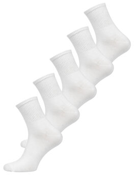 Biele pánske ponožky Bolf N3320M-5P 5 PACK