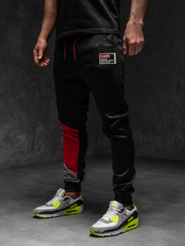 Čierne pánske teplákové jogger nohavice Bolf K20003A1