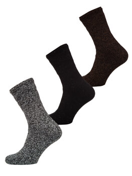 Hrubé zimné pánske termo ponožky-mix farieb Bolf A8990-2-3P 3PACK