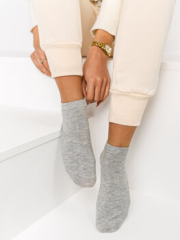 Sivé dámske ponožky "ťapky" Bolf VQ100