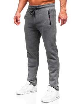 Sivé pánske teplákové nohavice nadmernej veľkosti Bolf JX6216