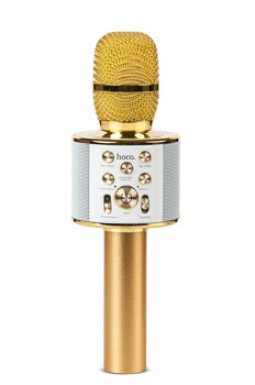 Zlatý bluetooth karaoke mikrofón BK3