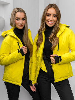 Žltá dámska športová zimná bunda Bolf HH012B