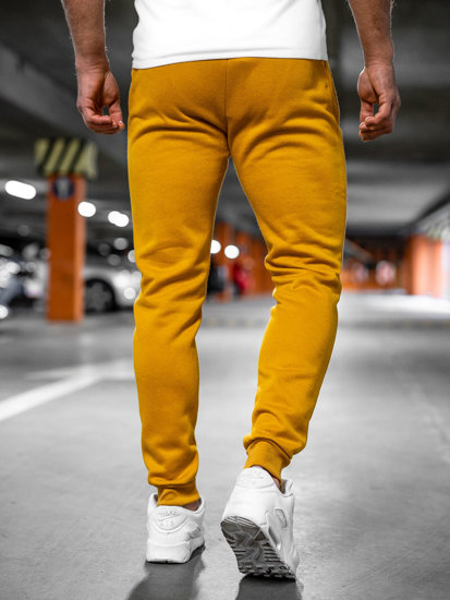 Pánske jogger nohavice vo farbe ťavej srsti Bolf XW01-A