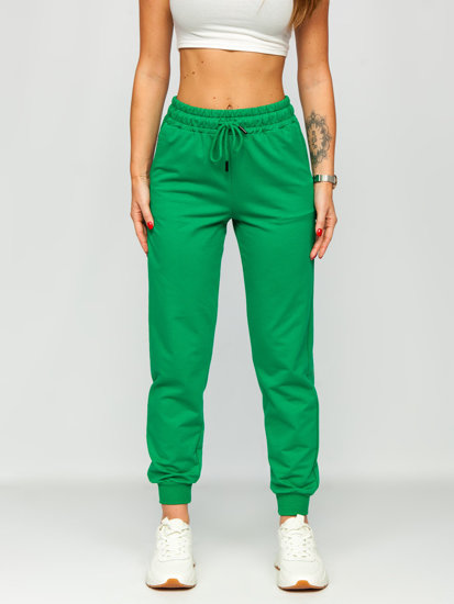Zelené dámske teplákové nohavice Bolf VE34