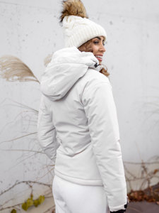 Biela dámska športová zimná bunda Bolf HH012