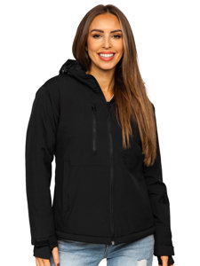 Čierna dámska športová zimná bunda Bolf HH012